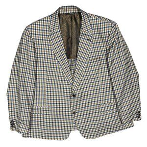 S. Cohen Prestige Wool Linen Blazer Half Lined Made in Canada Custom 46R